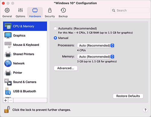 VM_Configuration_CPU and Memory