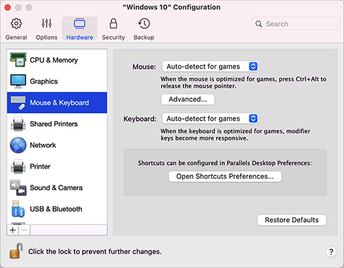 VM_Configuration_Mouse and Keyboard